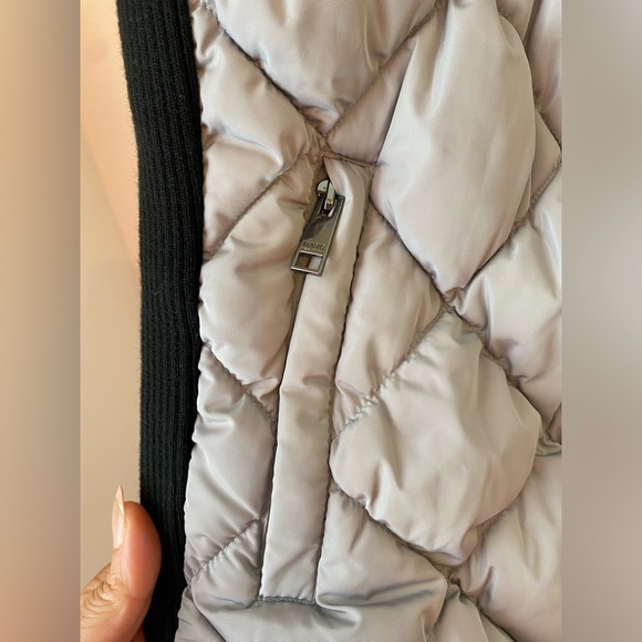 Marc New York Womens Gray Mock Neck Quilted Zip Sleeveless Vest Jacket Size L - Picture 4 of 12